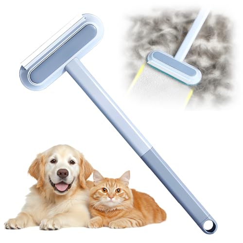 comeenm 4 in 1 Multifunctional Tierhaarentferner,Fusselrolle Wiederverwendbar,Katzenbürste Reinigungsbürste für Fenster und Fliesen (1 Stück) von comeenm