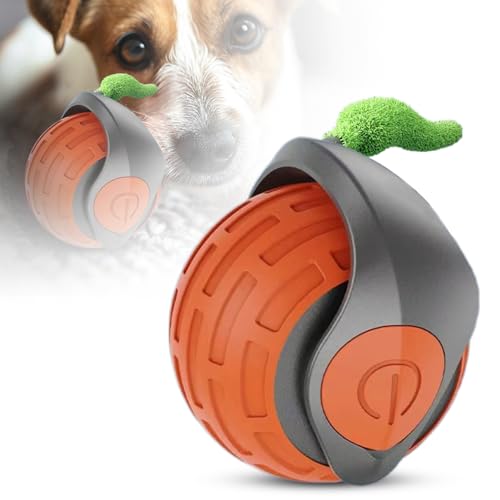 comeenm Interaktives Katzenspielzeug Elektrisch,Katzenspielzeug Selbstbeschäftigung, Speedy Tail 3.0 Katzenball, 360° Selbstdrehender Lustiges Bälle Spielzeug (Orange,1 Pcs) von comeenm