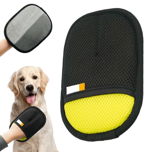 comeenm Katzenhaarentferner, Tierhaarentferner Fellmagnet, Fellhandschuhe Fingerlos Katze, Katzen Handschuhe Fellpflege Für Glattes und Gesundes Fell (#4) von comeenm