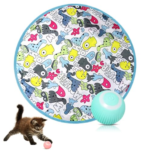 Interactive Cat Toys, 2024 Neuest 2 in 1 Simuliertes Interaktives Jagdkatzenspielzeug, Katzen Spielmatte Guitar Cat Toy Trainingsmatte Spielteppich Katze für Stimuliert Den Jagdinstinkt (Blau, +Ball) Interactive Cat Toys, 2024 Neuest 2 in 1 Simuliertes Interaktives Jagdkatzenspielzeug, Katzen Spielmatte Guitar Cat Toy Trainingsmatte Spielteppich Katze für Stimuliert Den Jagdinstinkt (Blau, +Ball) von comepew