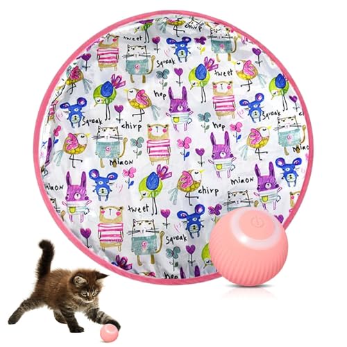 Interactive Cat Toys, 2024 Neuest 2 in 1 Simuliertes Interaktives Jagdkatzenspielzeug, Katzen Spielmatte Guitar Cat Toy Trainingsmatte Spielteppich Katze für Stimuliert Den Jagdinstinkt (Rosa, +Ball) Interactive Cat Toys, 2024 Neuest 2 in 1 Simuliertes Interaktives Jagdkatzenspielzeug, Katzen Spielmatte Guitar Cat Toy Trainingsmatte Spielteppich Katze für Stimuliert Den Jagdinstinkt (Rosa, +Ball) von comepew