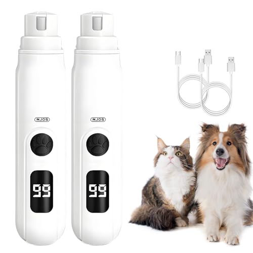 Krallenschleifer für Hunde, 2025 Neu Elektrische Krallenschere mit 3-Gang, Elektrischer Hundekrallenschneider Superleise Krallenfeile für Hunde für Große Mittelgroße Kleine Katzen Hunde Haustiere (2) von comepew