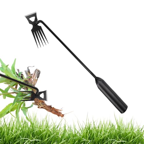 Manueller Unkrautjäter für den Garten, 2025 Neu Edelstahl Unkrautstecher Gartengeräte, Garten Manueller Weeder Weeding Artifact Uprooting Weeding Tool Gartenarbeit Hand Unkrautsteche (B-5 Zähne (50CM) Manueller Unkrautjäter für den Garten, 2025 Neu Edelstahl Unkrautstecher Gartengeräte, Garten Manueller Weeder Weeding Artifact Uprooting Weeding Tool Gartenarbeit Hand Unkrautsteche (B-5 Zähne (50CM) von comepew