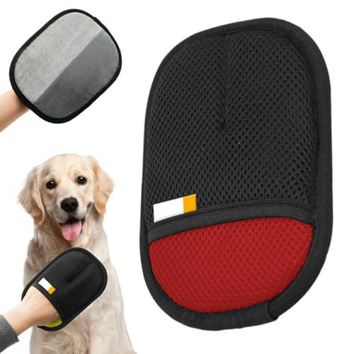 comepew Pet Hair Remover Glove, 2025 Fellhandschuhe Fingerlos Katze, Double-Sided Pet Grooming Gloves Fellmagnet Fellpflegehandschuh Katzenhaarentferner Für Glattes Gesundes Fell Kleidung Sofas (Rot) comepew Pet Hair Remover Glove, 2025 Fellhandschuhe Fingerlos Katze, Double-Sided Pet Grooming Gloves Fellmagnet Fellpflegehandschuh Katzenhaarentferner Für Glattes Gesundes Fell Kleidung Sofas (Rot) von comepew