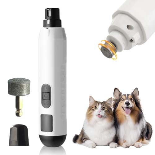 comepew Profi Krallenschleifer für Hunde, 2025 Neu Electric Pet Nail Grinder, 5-Gang Krallenschleifer Krallenschere Hund mit LED Elektrische Krallenschere Heusom Silent Groom Pro Nail Grinder (Weiß) comepew Profi Krallenschleifer für Hunde, 2025 Neu Electric Pet Nail Grinder, 5-Gang Krallenschleifer Krallenschere Hund mit LED Elektrische Krallenschere Heusom Silent Groom Pro Nail Grinder (Weiß) von comepew