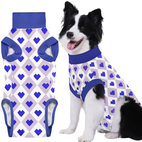 Comwish Genesungsanzug für Hunde, Genesungsanzug für männliche und weibliche Hunde nach dem Spay, Neuter, Bauchchirurgie, Genesungsanzug mit einer Innentasche, verhindert Lecken, weiche, atmungsaktive Comwish Genesungsanzug für Hunde, Genesungsanzug für männliche und weibliche Hunde nach dem Spay, Neuter, Bauchchirurgie, Genesungsanzug mit einer Innentasche, verhindert Lecken, weiche, atmungsaktive von comwish