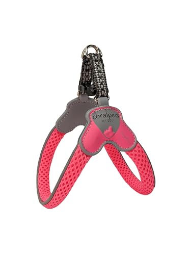 Coralpina - Mini-Geschirr für kleine und sehr kleine Hunde, weich und atmungsaktiv, schadet dem Fell nicht und behindert die Bewegungen nicht, Farbe Neonrosa, Größe XS Coralpina - Mini-Geschirr für kleine und sehr kleine Hunde, weich und atmungsaktiv, schadet dem Fell nicht und behindert die Bewegungen nicht, Farbe Neonrosa, Größe XS von coralpina
