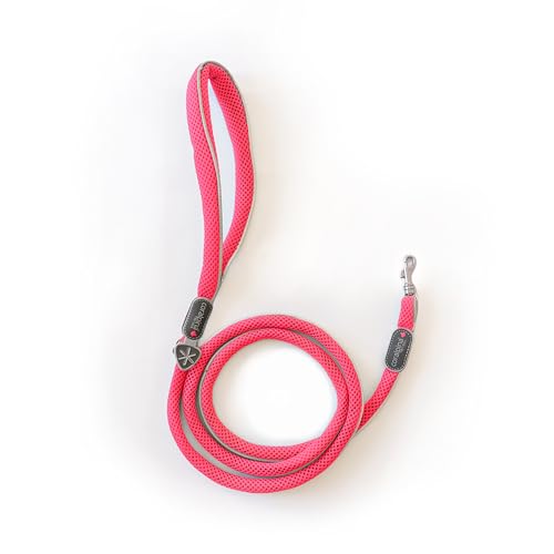 Coralpina - Mini-Hundeleine, einfach und robust, mit reflektierenden Teilen und gepolstertem Griff, robuster und leichter Karabiner, Farbe Neonrosa Coralpina - Mini-Hundeleine, einfach und robust, mit reflektierenden Teilen und gepolstertem Griff, robuster und leichter Karabiner, Farbe Neonrosa von coralpina