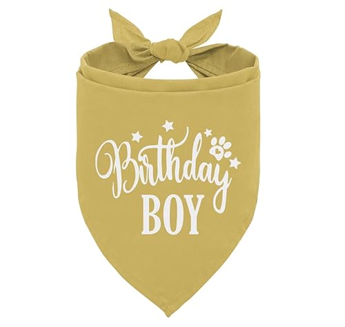 Geburtstags-Hundehalstuch, Hunde-Geburtstags-Halstuch, Geburtstagstuch, für kleine und mittelgroße Hunde, Haustierzubehör für Hunde, Happy Birthday Hundehalstuch, für Jungen, Haustierschal (B17) von corner wind