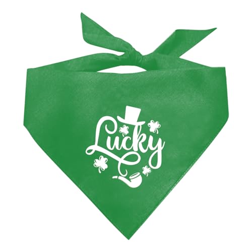 Lustiges süßes Hundehalstuch, Lucky St. Patrick's Day Hundehalstuch, Hundehalstuch, für kleine, mittelgroße und große Hunde, grünes Hundehalstuch, Geschenk für Hundeliebhaber, irische festliche von corner wind