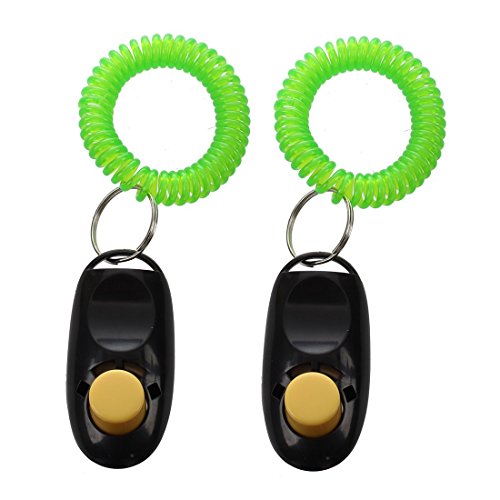 coserori 2 Stück Button Click Clicker Trainer Gehorsam Hilfe Handgelenk Strap Schwarz coserori 2 Stück Button Click Clicker Trainer Gehorsam Hilfe Handgelenk Strap Schwarz von coserori