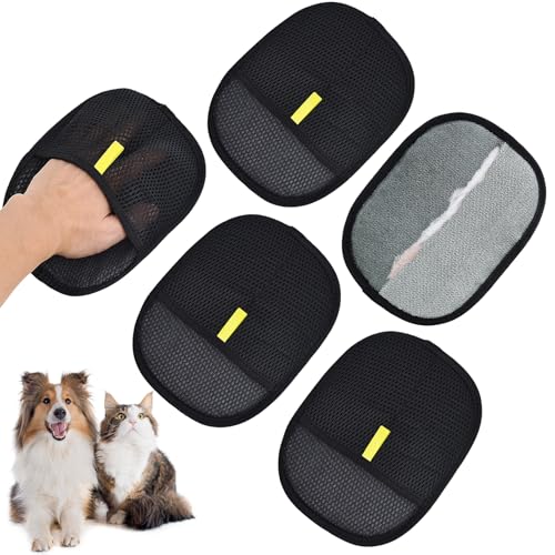 cosylive Tierhaarentfernungshandschuh, Tierhaarentfernung, wiederverwendbar, Tierhaarentfernungswerkzeug, 5 Stück, elektrostatischer Handschuh für Kleidung, Sofas, Betten und Teppiche cosylive Tierhaarentfernungshandschuh, Tierhaarentfernung, wiederverwendbar, Tierhaarentfernungswerkzeug, 5 Stück, elektrostatischer Handschuh für Kleidung, Sofas, Betten und Teppiche von cosylive