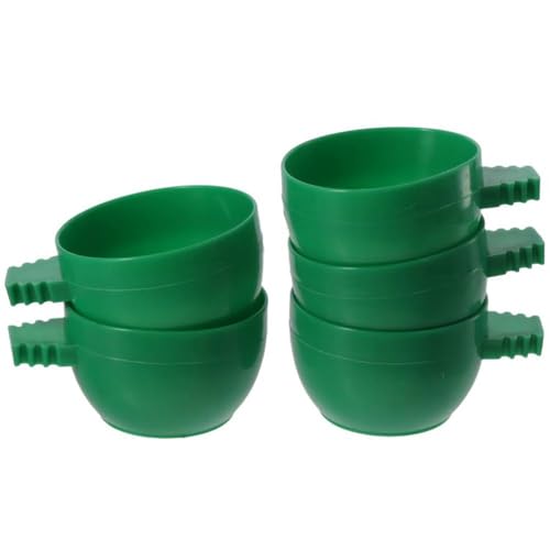 couponhub Futternapf für Vögel, Papageien, Tauben, Hamster, Haustierkäfig, Voliere, Wasser, Futternapf, Kunststoff, rund, zum Aufhängen, 5 Stück couponhub Futternapf für Vögel, Papageien, Tauben, Hamster, Haustierkäfig, Voliere, Wasser, Futternapf, Kunststoff, rund, zum Aufhängen, 5 Stück von couponhub