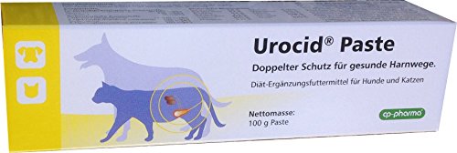 cp-pharma Urocid Paste | 100 g | Diät-Ergänzungsfuttermittel für Hunde und Katzen | Bei Blasenbeschwerden, Struvitsteinen mit Methionin & Cranberry cp-pharma Urocid Paste | 100 g | Diät-Ergänzungsfuttermittel für Hunde und Katzen | Bei Blasenbeschwerden, Struvitsteinen mit Methionin & Cranberry von cp-pharma