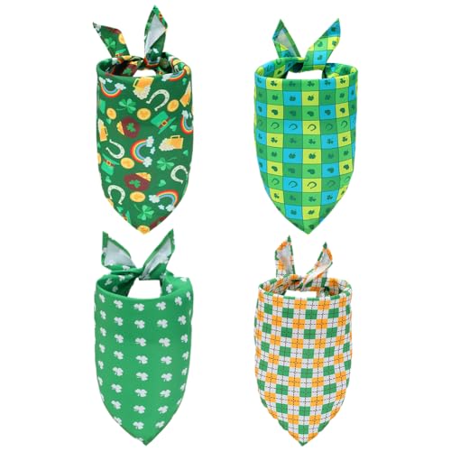 CRASPIRE St. Patrick Hundehalstuch, vierblättriges Kleeblatt, Hochzeit, Haustier-Halstuch, Dreieck, Haustier-Schal, Verlobung, Hochzeit, Ankündigung, Foto-Requisiten, Halsband, Zubehör für CRASPIRE St. Patrick Hundehalstuch, vierblättriges Kleeblatt, Hochzeit, Haustier-Halstuch, Dreieck, Haustier-Schal, Verlobung, Hochzeit, Ankündigung, Foto-Requisiten, Halsband, Zubehör für von craspire
