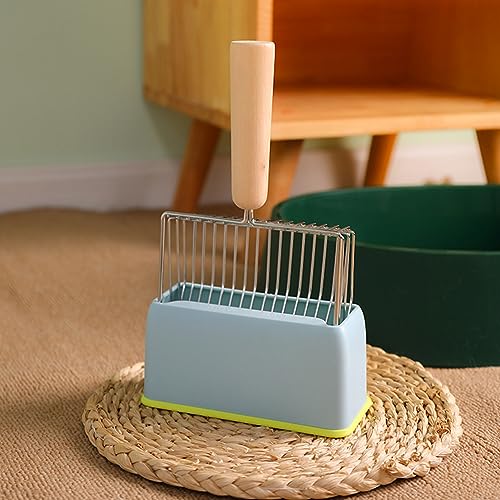 croselyu Katzenstreuschaufel, Filter, Katzenstreu, Katzenkot-Reinigungswerkzeug, hochwertiger ABS-Kunststoff, langlebig und leicht zu reinigen, 1 Stück (grün) von croselyu