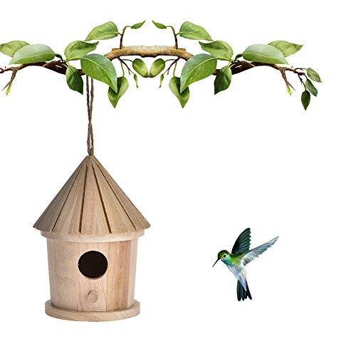 Cuffslee Vogelhaus zum Aufhängen, DIY, Vogelfutterspender für den Außenbereich, Gartendekoration von cuffslee