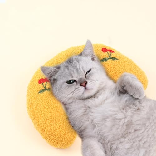 cuhair 1 Stück Kissen für Katzen Hunde U-förmiges Kissen zum Schlafen, Haustierkissen Katzenkissen Plüsch Haustierspielzeug zum Schlafen Katze Kuscheltier für Ausruhen, Spielen cuhair 1 Stück Kissen für Katzen Hunde U-förmiges Kissen zum Schlafen, Haustierkissen Katzenkissen Plüsch Haustierspielzeug zum Schlafen Katze Kuscheltier für Ausruhen, Spielen von cuhair