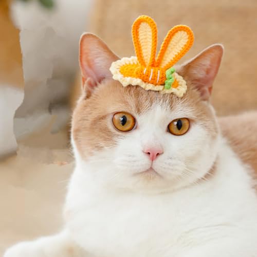 cuhair 1 x Haarschmuck für Hunde und Katzen, Kaninchenohren-Design, handgefertigt, gestrickt, Haarspange für Hunde, Katzen, Haustiere, tägliche Party cuhair 1 x Haarschmuck für Hunde und Katzen, Kaninchenohren-Design, handgefertigt, gestrickt, Haarspange für Hunde, Katzen, Haustiere, tägliche Party von cuhair