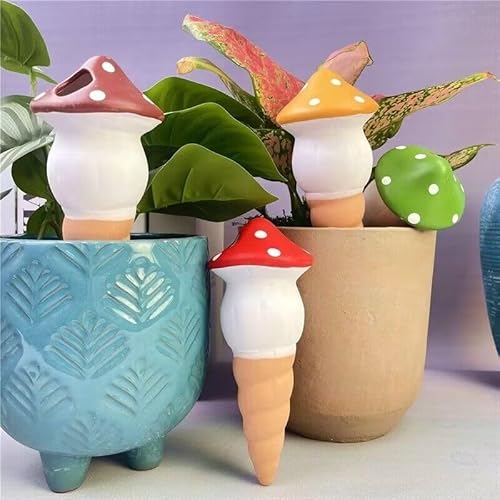cuhair 4stück Pilz automatische Blumenbewässerung Gerät, geeignet für Topfpflanzen in Büros, Höfen, Gärten, Balkonen, 120ml Kapazität für 4-5 Tage cuhair 4stück Pilz automatische Blumenbewässerung Gerät, geeignet für Topfpflanzen in Büros, Höfen, Gärten, Balkonen, 120ml Kapazität für 4-5 Tage von cuhair