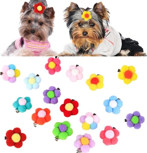 cuhair Haarschmuck für kleine Hunde, handgefertigt, für Hunde, Welpen, Haustiere, Teddy, Yorkie, Malteser, Party, 50 Stück cuhair Haarschmuck für kleine Hunde, handgefertigt, für Hunde, Welpen, Haustiere, Teddy, Yorkie, Malteser, Party, 50 Stück von cuhair