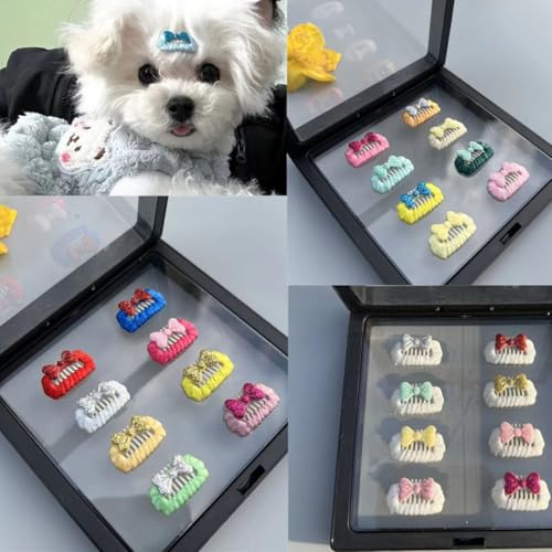 cuhair Hundehaar-Accessoires, solide Schleife, Haarklammer für Hunde, Katzen, Haustiere, Yorkie, Malteser, Teddy, Kurz- oder Langhaar, Hundepflege-Zubehör, Hunde-Nasen-Clip, Schleife, 20 Stück cuhair Hundehaar-Accessoires, solide Schleife, Haarklammer für Hunde, Katzen, Haustiere, Yorkie, Malteser, Teddy, Kurz- oder Langhaar, Hundepflege-Zubehör, Hunde-Nasen-Clip, Schleife, 20 Stück von cuhair