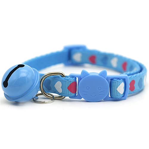 cuiyoush Niedliches Halsband für Katzen, Hunde, Schnalle, Lollipop, Bonbonfarben, verstellbarer Stil, Himmelblau 11 von cuiyoush