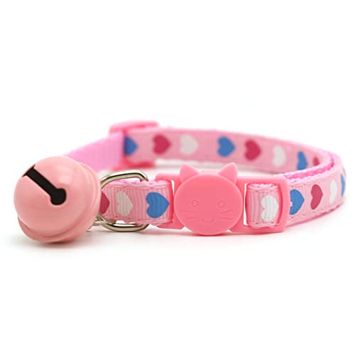 cuiyoush Niedliches Halsband mit Katzenschnalle, Lutscher, Bonbonfarben, verstellbarer Stil, Pink 1 von cuiyoush