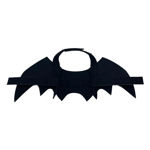 curfair Fledermausflügel für Haustiere, Cosplay, Fledermaus-Kostüm, für Hunde, Katzen, Fledermausflügel, Bekleidung für Halloween, Party, Verkleidungszubehör, Schwarz curfair Fledermausflügel für Haustiere, Cosplay, Fledermaus-Kostüm, für Hunde, Katzen, Fledermausflügel, Bekleidung für Halloween, Party, Verkleidungszubehör, Schwarz von curfair