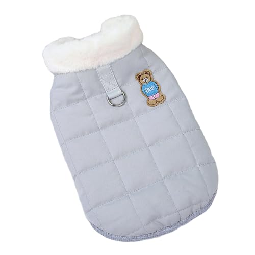 curfair Hundegeburtstagsgeschenk, Haustierkleidung, niedlich, modisch, Winter, warme Hundeweste, Mantel für kaltes Wetter, tägliches Tragen, lässige Haustierkleidung, Grau, M curfair Hundegeburtstagsgeschenk, Haustierkleidung, niedlich, modisch, Winter, warme Hundeweste, Mantel für kaltes Wetter, tägliches Tragen, lässige Haustierkleidung, Grau, M von curfair