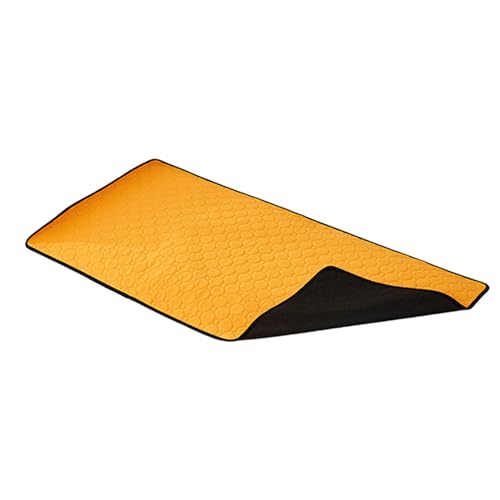 curfair Minimalistische Haustiermatte, Netzstoff, Haustierwindelunterlage, wasserdicht, wiederverwendbar, saugfähig, Katzenunterlage mit rutschfester Unterseite, Gelb L curfair Minimalistische Haustiermatte, Netzstoff, Haustierwindelunterlage, wasserdicht, wiederverwendbar, saugfähig, Katzenunterlage mit rutschfester Unterseite, Gelb L von curfair