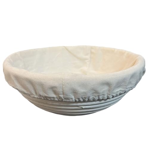 curfair Runder Korb zur Krustenformung, ungebleichtes Brotgärmaterial, Gärung aus natürlichem Rattan, mit Beutel, handgewebt im europäischen Stil für Sauerteig C curfair Runder Korb zur Krustenformung, ungebleichtes Brotgärmaterial, Gärung aus natürlichem Rattan, mit Beutel, handgewebt im europäischen Stil für Sauerteig C von curfair
