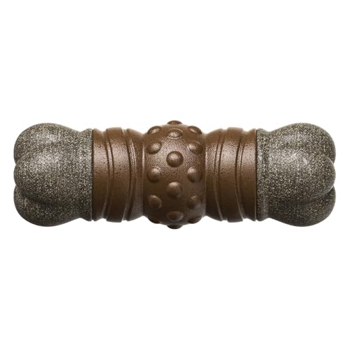 curfair Sicheres gesundes Kauspielzeug für Welpen, langlebig, Knochenform, für Zahnreinigung, quietschendes Zahnfleisch, Ebenholz curfair Sicheres gesundes Kauspielzeug für Welpen, langlebig, Knochenform, für Zahnreinigung, quietschendes Zahnfleisch, Ebenholz von curfair