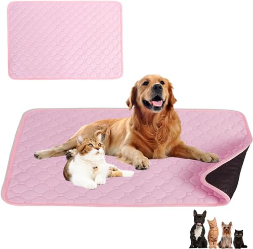 cutecool Waschbares Urin-Pad für Hunde, super saugfähiges Trainingspad für Hunde und Welpen (70 x 50 cm, pink) von cutecool