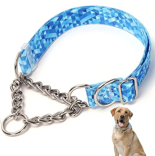 Edelstahl-Hundehalsband für große Hunde, Martingal-Halsband für Hunde, Schlupfhalsband für Hunde, Training, strapazierfähig, kein Ziehen, ausbruchsicher, Hundehalsband für mittelgroße und große Edelstahl-Hundehalsband für große Hunde, Martingal-Halsband für Hunde, Schlupfhalsband für Hunde, Training, strapazierfähig, kein Ziehen, ausbruchsicher, Hundehalsband für mittelgroße und große von cyhaen