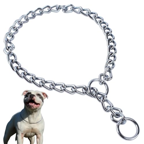 Hundehalsband, Metall, zum Trainieren, Martingale, strapazierfähig, Welpenhalsband für XXS, XS, S, M, L, XL, Silber, XS Hundehalsband, Metall, zum Trainieren, Martingale, strapazierfähig, Welpenhalsband für XXS, XS, S, M, L, XL, Silber, XS von cyhaen