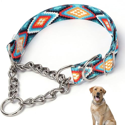 Hundehalsband für große Hunde, Martingale-Hundehalsband, Würgekette für Hunde, Training, ausbruchsicher, strapazierfähig, kein Ziehen, für mittelgroße und große Haustiere, Jungen, männliche Hunde Hundehalsband für große Hunde, Martingale-Hundehalsband, Würgekette für Hunde, Training, ausbruchsicher, strapazierfähig, kein Ziehen, für mittelgroße und große Haustiere, Jungen, männliche Hunde von cyhaen