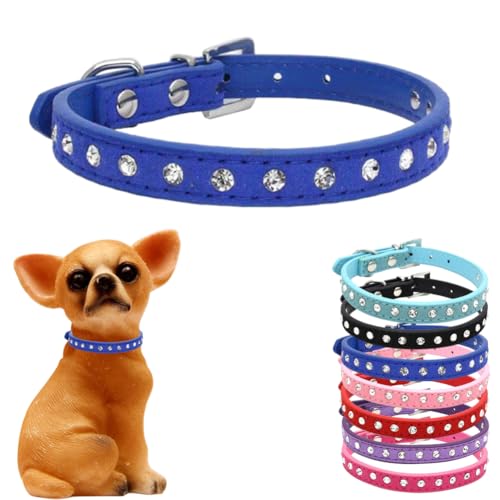 Hundehalsband für kleine Hündinnen, glitzernde Diamanten, Welpenhalsband mit Kristallsteinen, schillernd, funkelnd, Strasssteine, Katzenhalsband für XXS, XS, kleine, mittelgroße und große Rassen, Hundehalsband für kleine Hündinnen, glitzernde Diamanten, Welpenhalsband mit Kristallsteinen, schillernd, funkelnd, Strasssteine, Katzenhalsband für XXS, XS, kleine, mittelgroße und große Rassen, von cyhaen