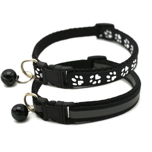 Hundehalsband mit Glöckchen, 2 Stück, Katzenhalsbänder, reflektierend, Nylon, verstellbare Schnalle, für XXS, XS, Jungen, Haustiere, männlich, Kätzchen, Yorkie, Teetasse, Chihuahua, XS, Halsumfang Hundehalsband mit Glöckchen, 2 Stück, Katzenhalsbänder, reflektierend, Nylon, verstellbare Schnalle, für XXS, XS, Jungen, Haustiere, männlich, Kätzchen, Yorkie, Teetasse, Chihuahua, XS, Halsumfang von cyhaen
