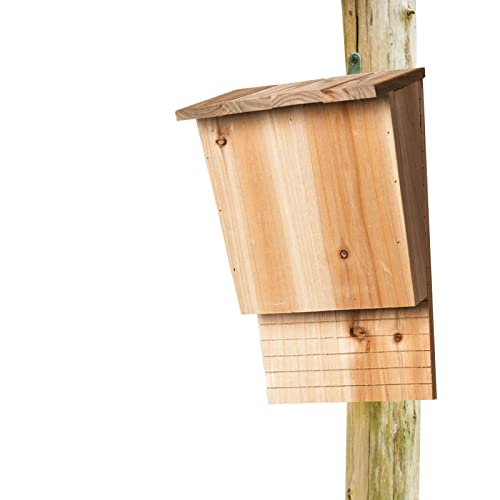 Bat-Box-Häuser | Fledermaus-Nistkasten Handgefertigt Wetterfester, Verschraubter, Unbehandelter Fledermausunterstand Für Die Dekoration Von Gartenfenstern von cypreason