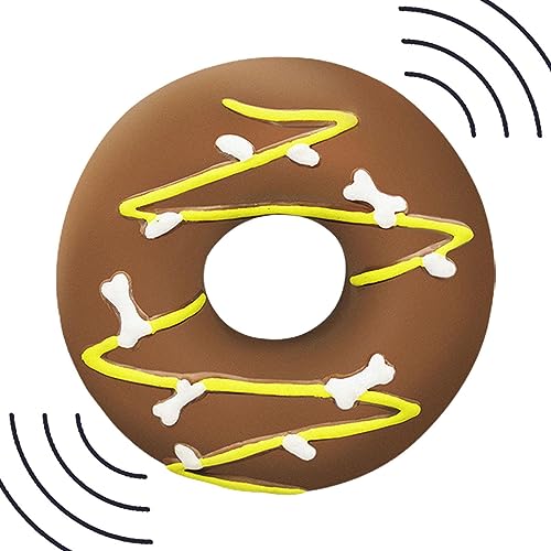 cypreason Quietschspielzeug für Hunde,Pet Donut Interaktives Kauspielzeug | Weiches und langlebiges Haustierspielzeug für Hunde und Welpen großer Rassen, Aggressive Kauer für Welpen, kleine von cypreason