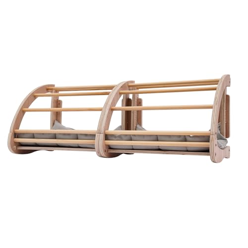 Czyurachel Katzen Hängematte 2-teiliges Set, Wandmontage Katzenbett Wand bis 15 kg, Katzen Wand mit Verdunkelungstuch, Entspricht den Gewohnheiten von Katze, Einfache Montage Czyurachel Katzen Hängematte 2-teiliges Set, Wandmontage Katzenbett Wand bis 15 kg, Katzen Wand mit Verdunkelungstuch, Entspricht den Gewohnheiten von Katze, Einfache Montage von czyuRachel