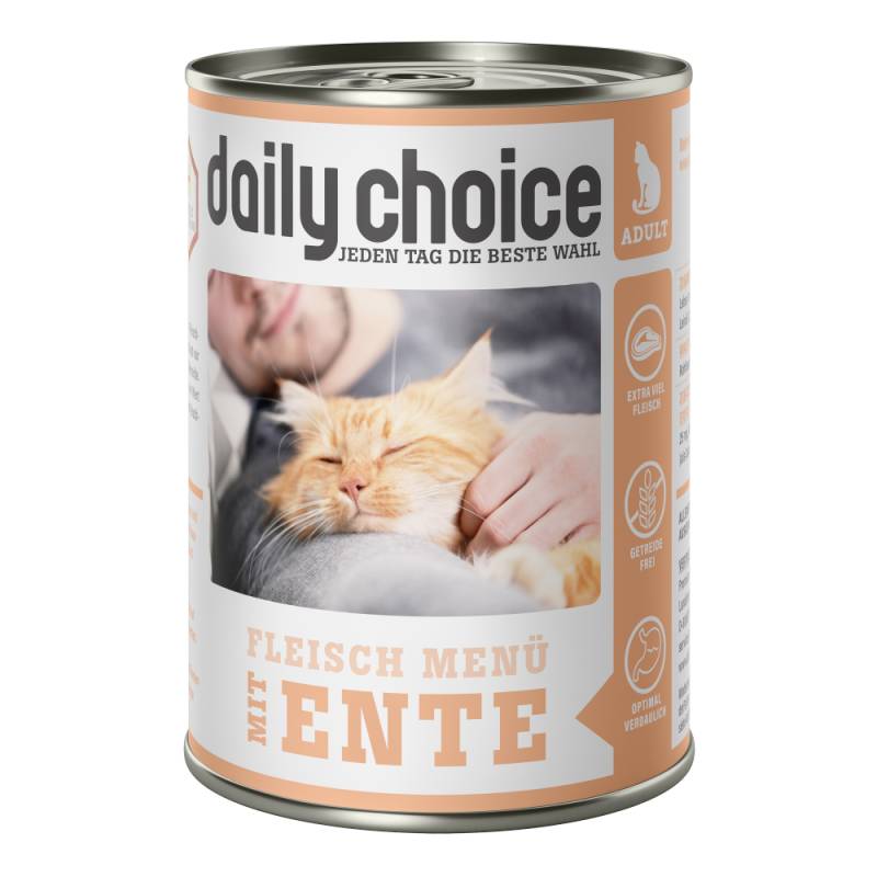 daily choice | Fleischmenü mit Ente | 30 x 400 g von daily choice