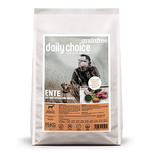 daily choice grainfree - 30 kg - Trockenfutter für Hunde - getreidefrei - Ente mit Kartoffeln und Erbsen - Monoprotein mit Frischfleisch - Enthält Chicorée, Grünlippmuschel und wertvolle Kräuter daily choice grainfree - 30 kg - Trockenfutter für Hunde - getreidefrei - Ente mit Kartoffeln und Erbsen - Monoprotein mit Frischfleisch - Enthält Chicorée, Grünlippmuschel und wertvolle Kräuter von daily choice