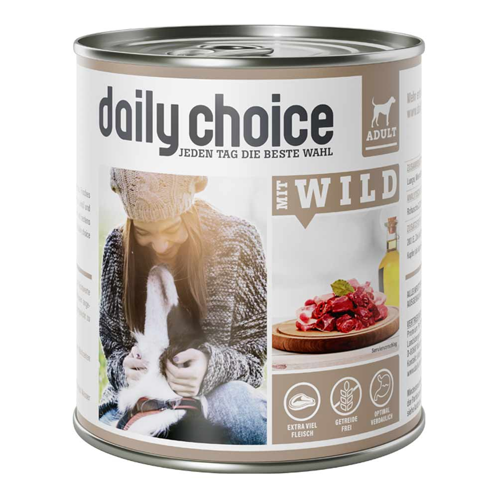 daily choice | mit Wild |  | 6 x 800 g von daily choice