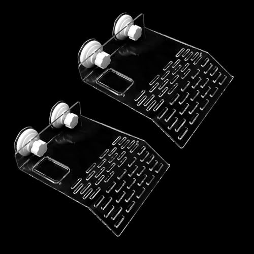 dancepandas Schwimmende Plattform Schildkröte 2PCS Acryl Schwimminsel SchildkröteVturtle Pier Dock Floating Platform Aquarium Dekor für Kleine Reptilien Schildkröte Molch (l) von dancepandas