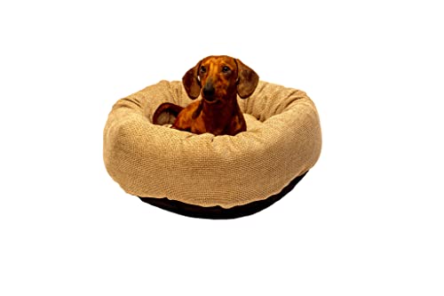 Danish Design Allsorts AB Basketweave Hundebett/Welpen, abnehmbar, Größe L, Beige von Danish Design