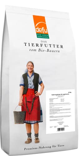 defu Geflügelfutter | 1 x 14 kg | Bio Legehennen Ergänzungsfuttermittel | Trockenfutter für Legehennen von defu