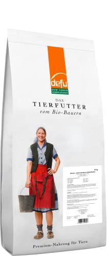 defu Geflügelfutter | 1 x 25 kg | Bio Gänse- und Entenkorn Alleinfuttermittel | Trockenfutter für Gänse und Enten von defu