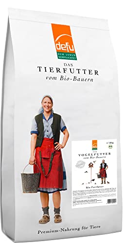 defu Wildvögel | Bio Fettfutter | Ganzjähriges Wildvogelfutter für Weich- und Körnerfresser | Futtersack (14kg) von defu